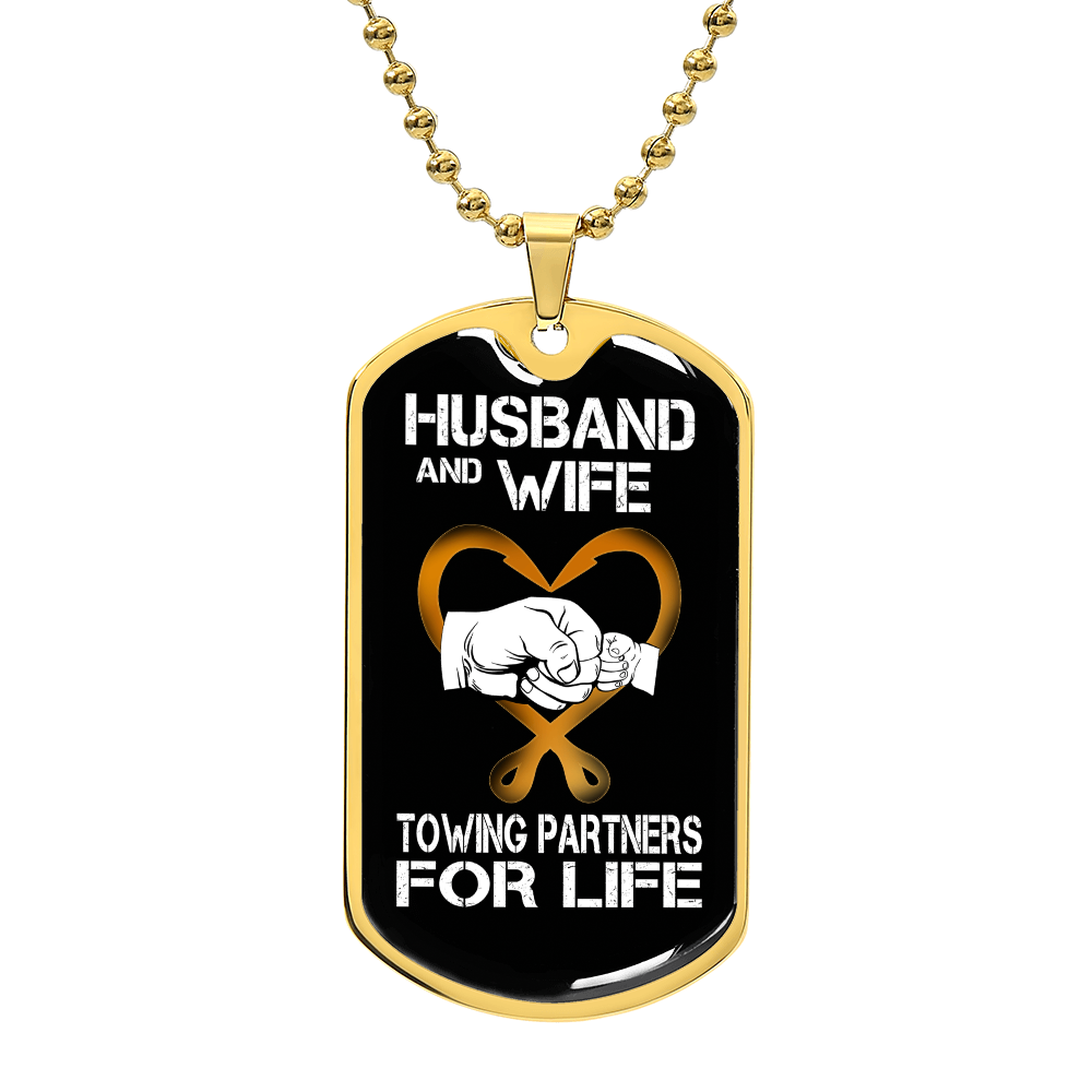 Husband & Wife Luxury Dog Tag Chain