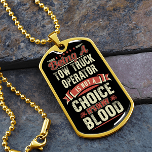 Proud Tow Operator Dog Tag Luxury Military Necklace - view 11