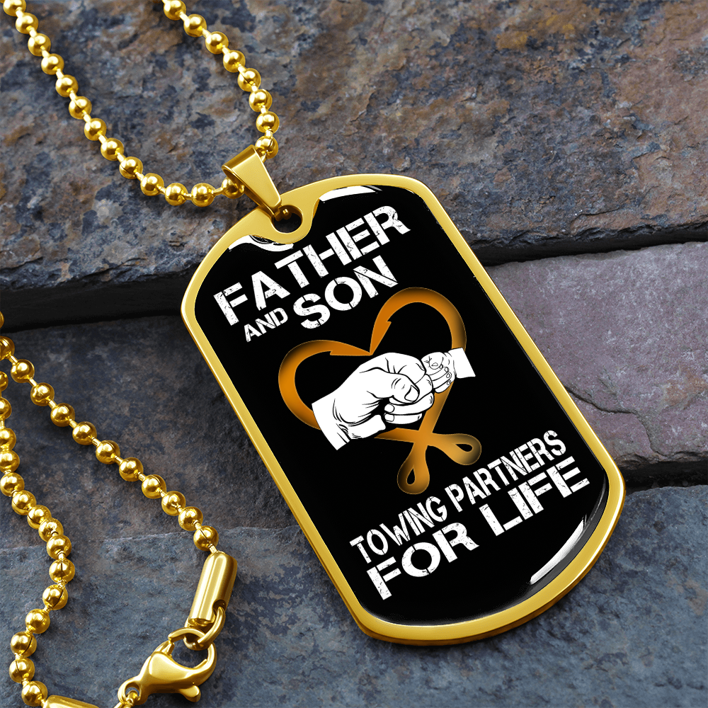 Father And Son Luxury Dog Tag Chain