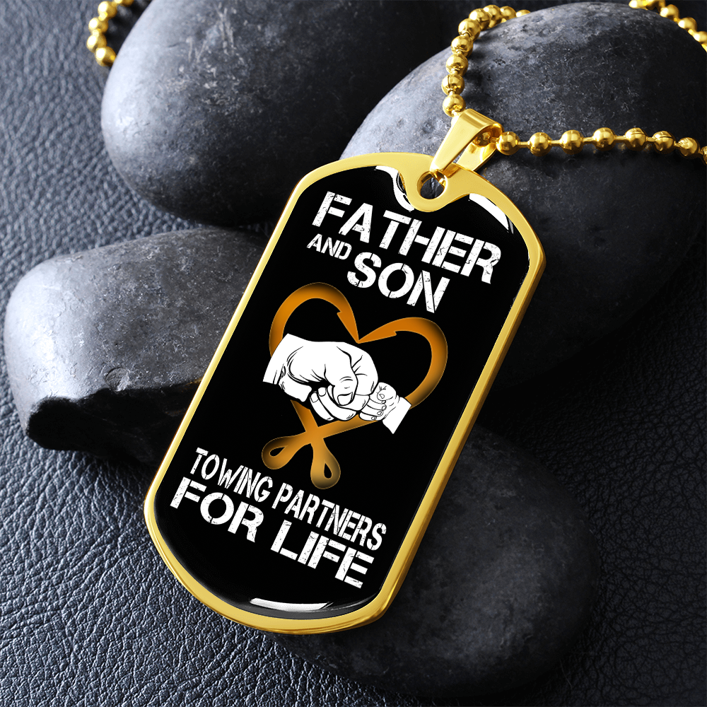 Father And Son Luxury Dog Tag Chain