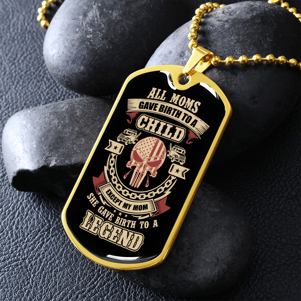 Proud Tow Mom Luxury Dog Tag Chain