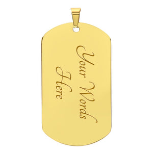 Proud Tow Operator Dog Tag Luxury Military Necklace - view 5
