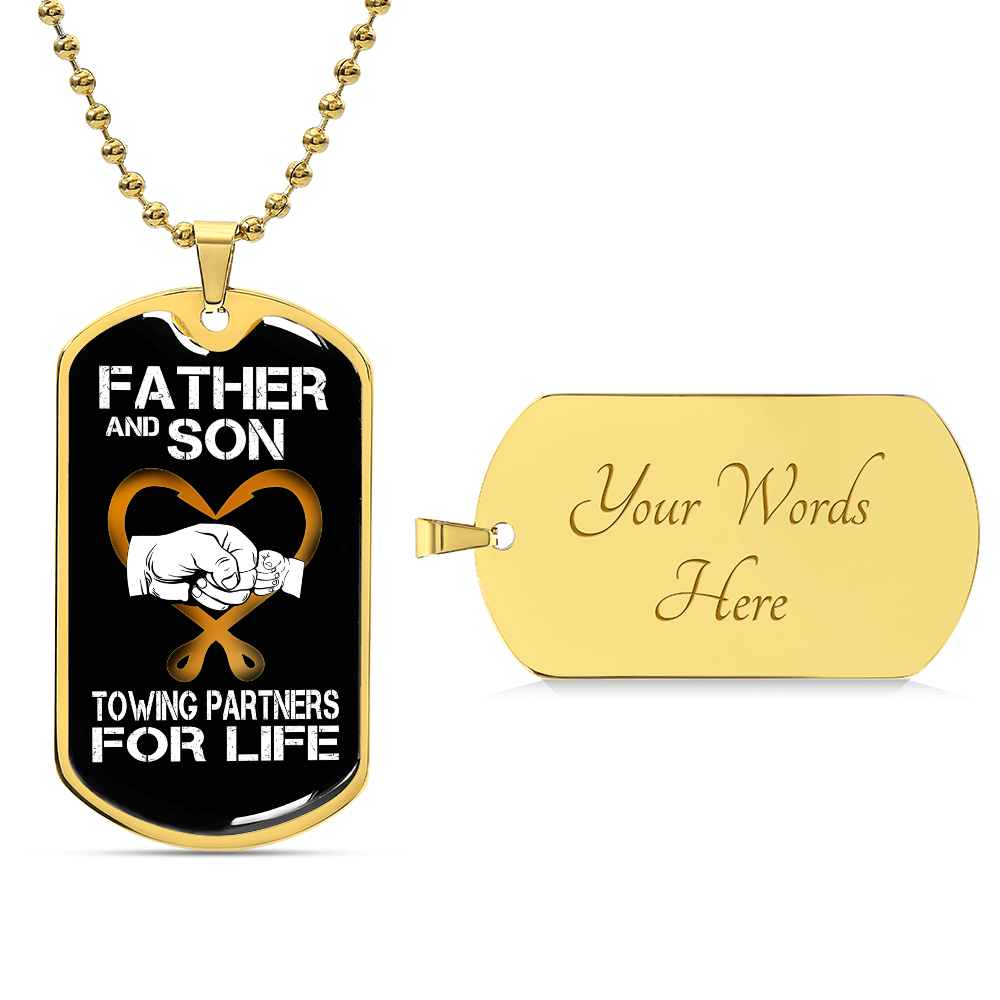 Father And Son Luxury Dog Tag Chain