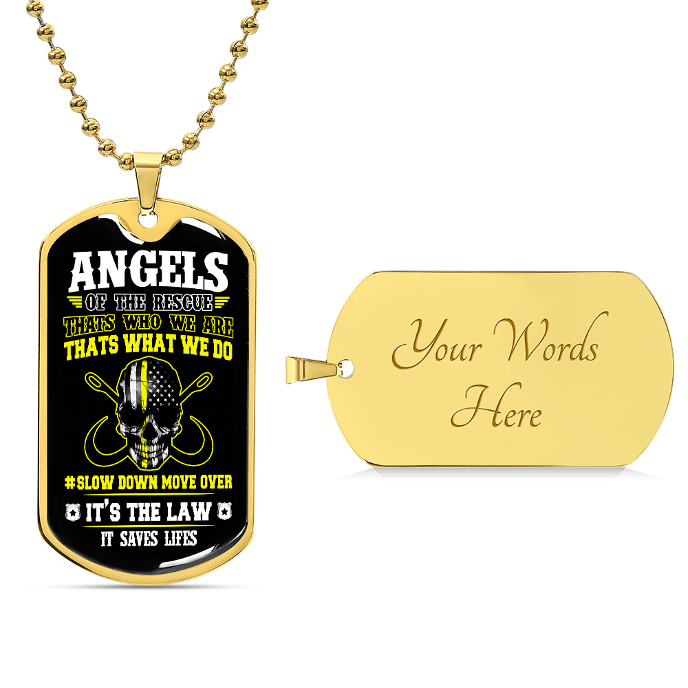 Angels Of The Road Luxury Dog Tag Chain