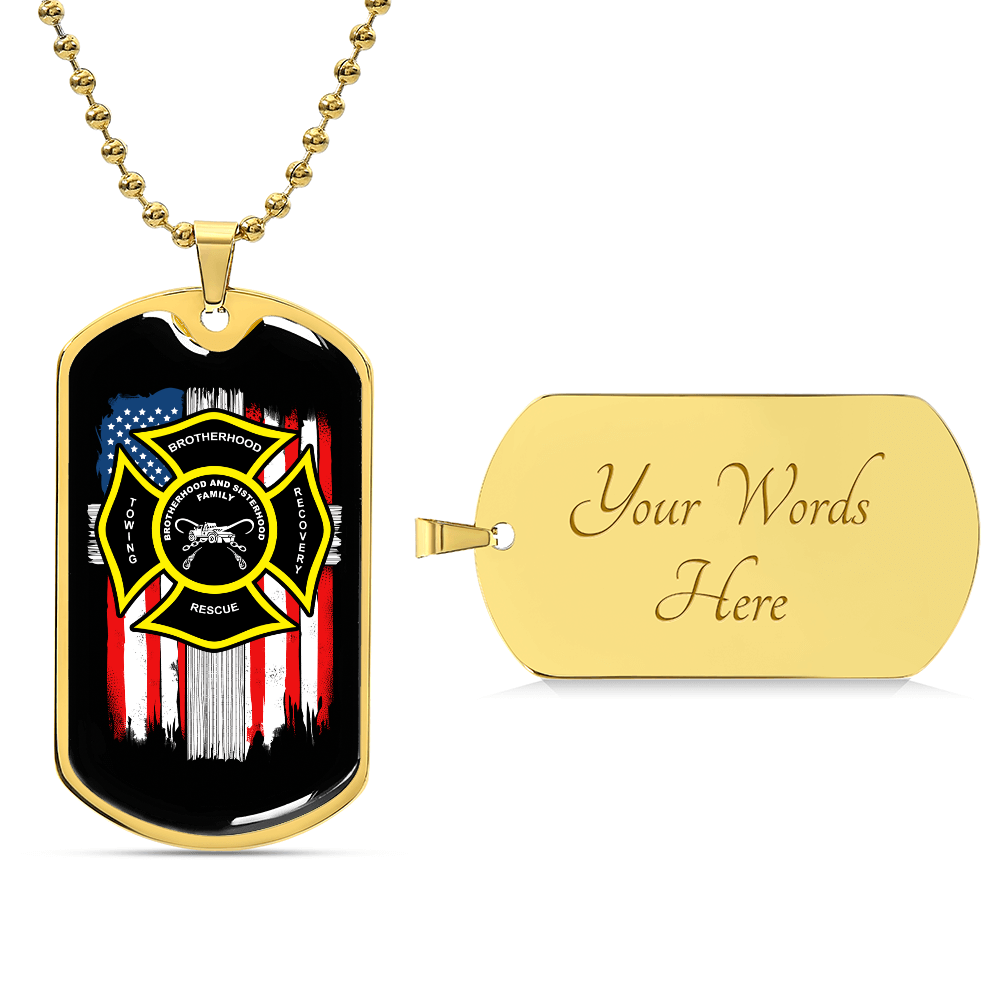 Towing Brotherhood Luxury Dog Tag Chain