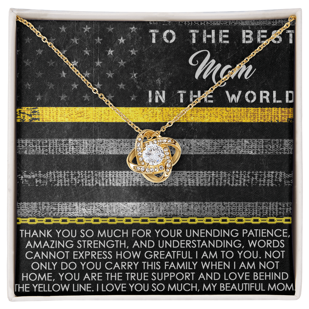To The Best Mom Love Knot Necklace