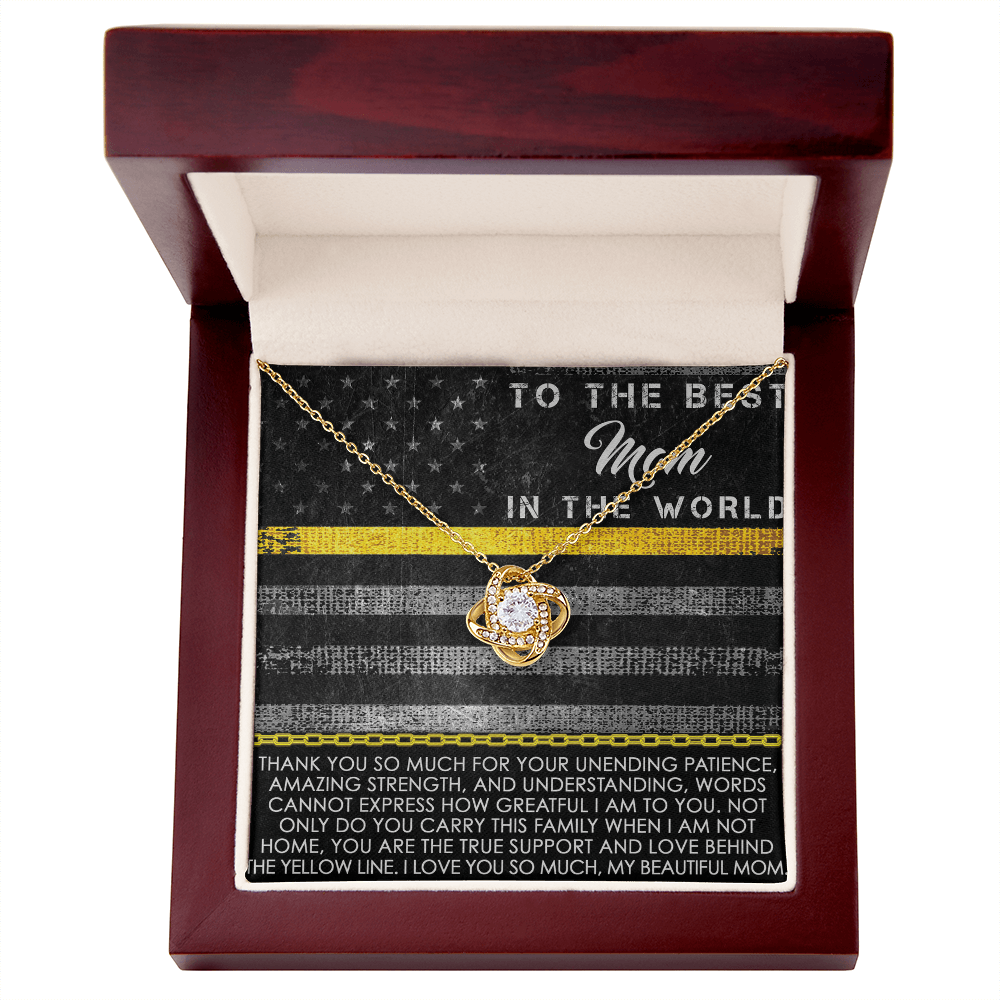 To The Best Mom Love Knot Necklace