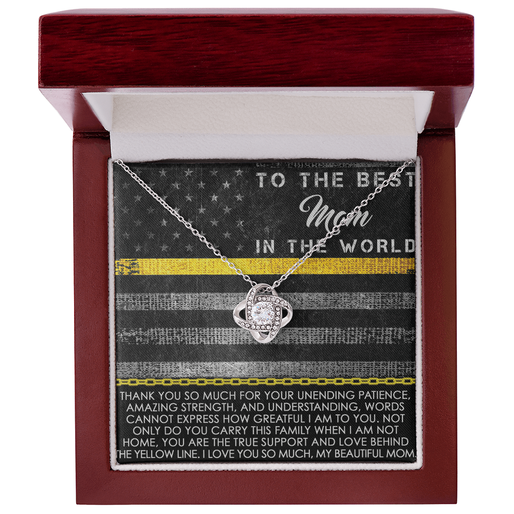 To The Best Mom Love Knot Necklace