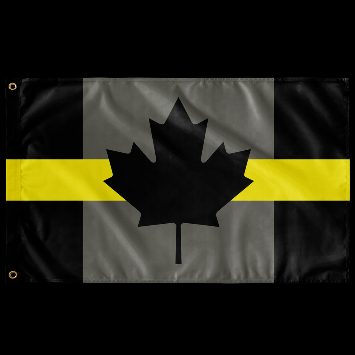 Canadian Thin Yellow Line Tow Flag – Double Sided Print - view 3