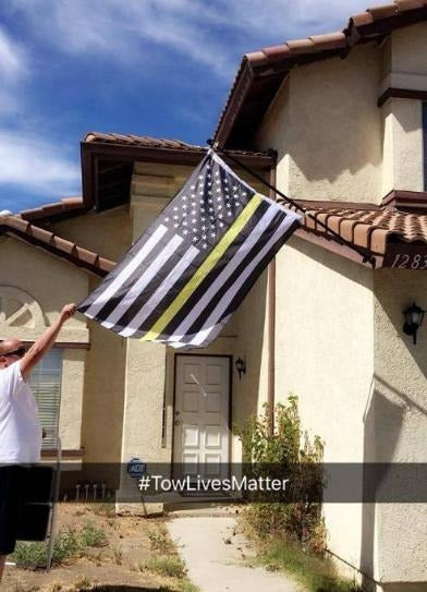THIN YELLOW LINE FLAG – Double Sided - view 4