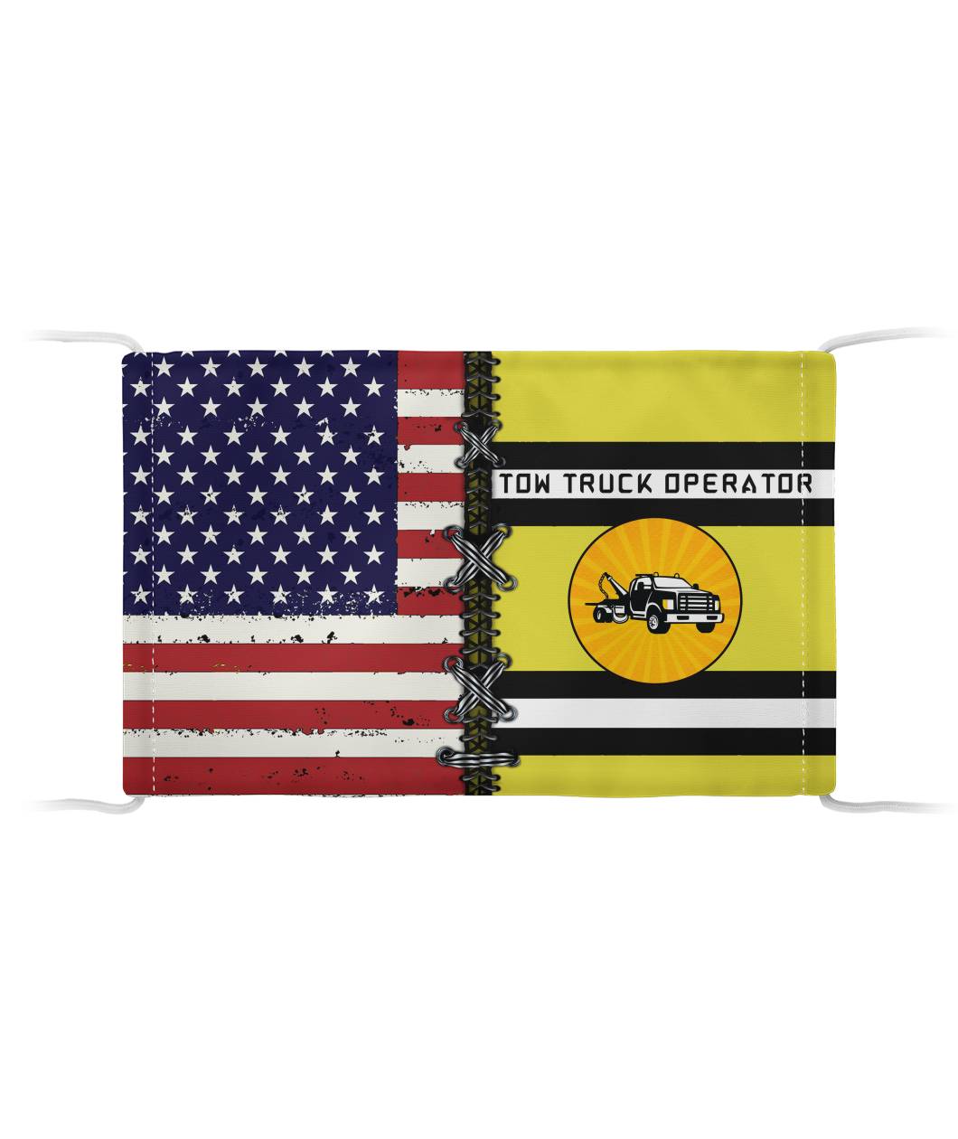 Proud Tow Truck Operator Face Mask (Unisex) - view 4