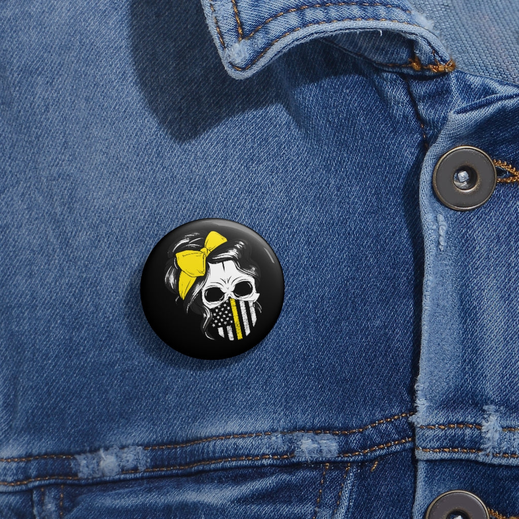 Thin Yellow Line Pin Buttons