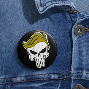 Trump Skull Pin Buttons