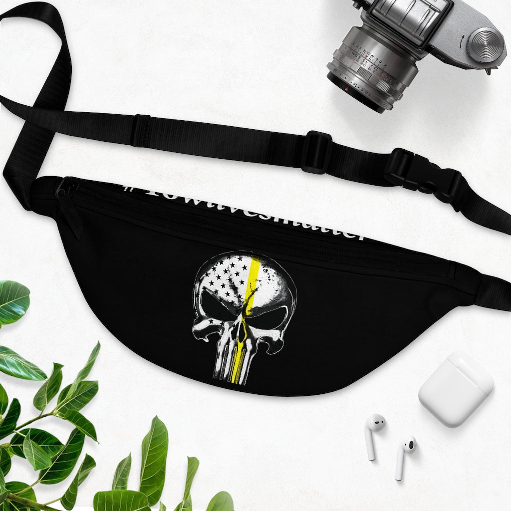 Thin Yellow Line Skull Fanny Pack - view 2