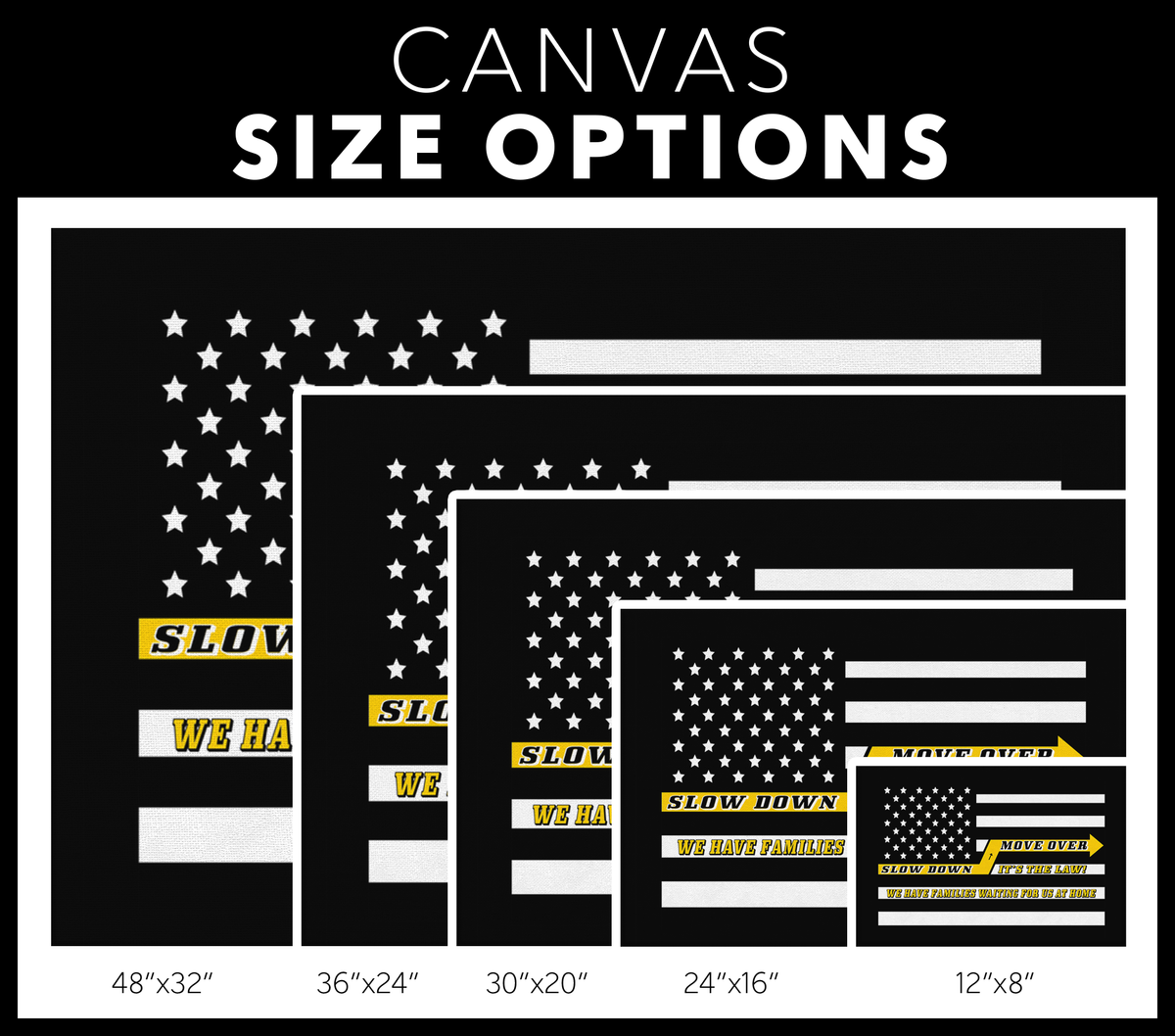 Slow Down Move Over Canvas - view 3