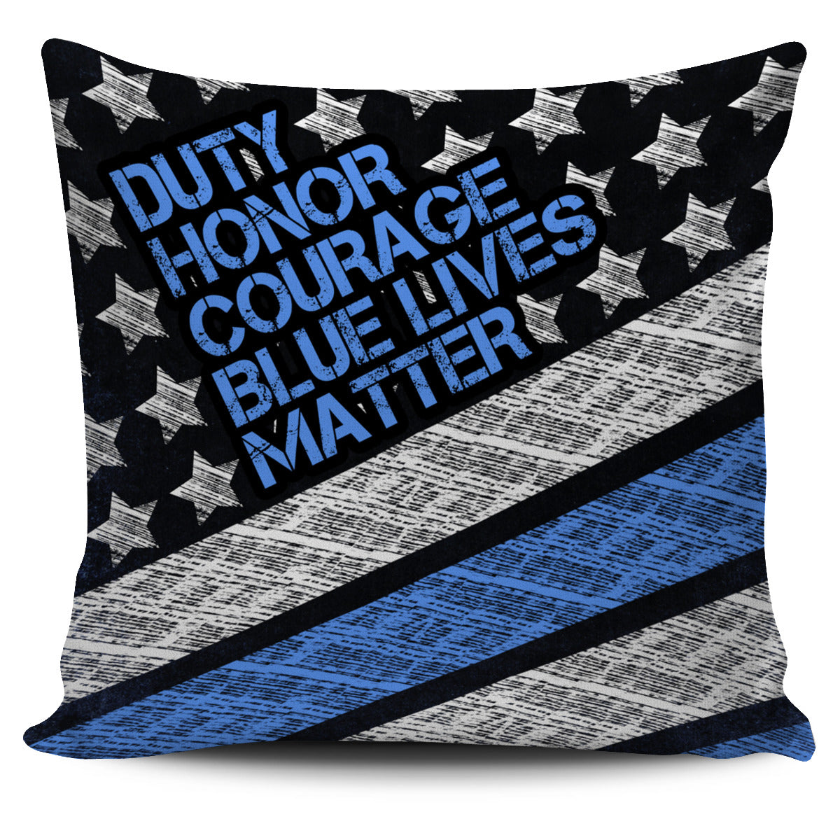 Blue Lives Matter Pillow Cover