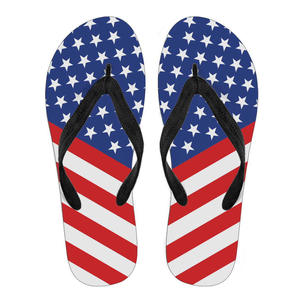 USA Flag Flip Flops