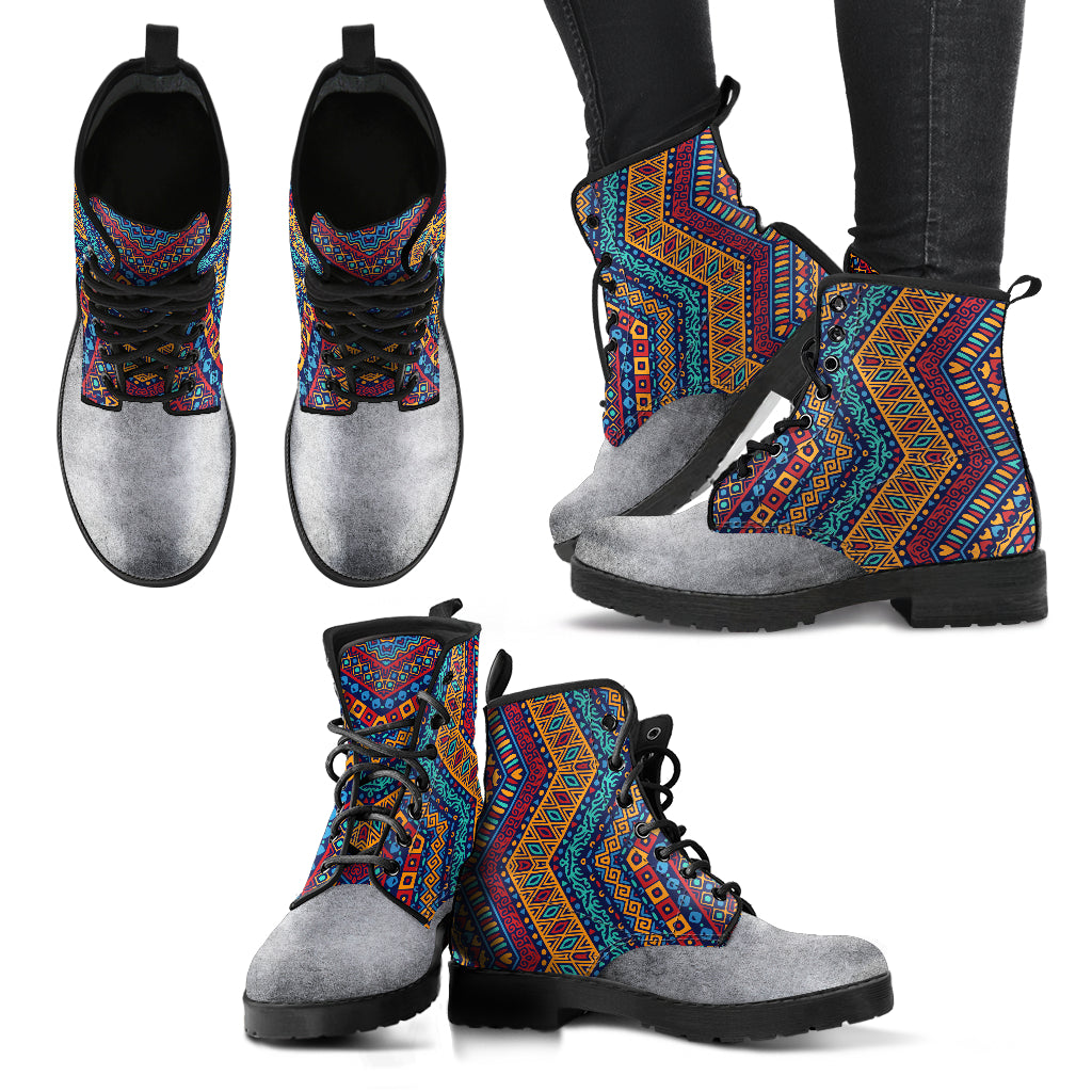 Ethnic Pattern Handcrafted Boots