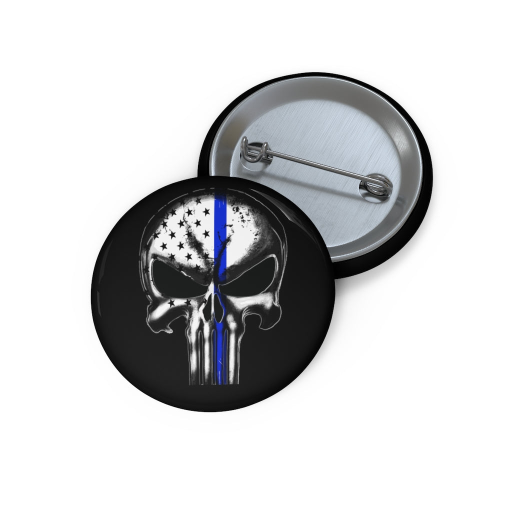 Thin Blue Line Pin Buttons - view 3