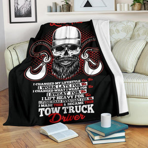Proud Tow Truck Driver Blanket - Black Version