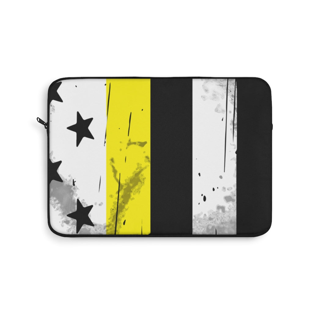 Thin Yellow Line Laptop Sleeve