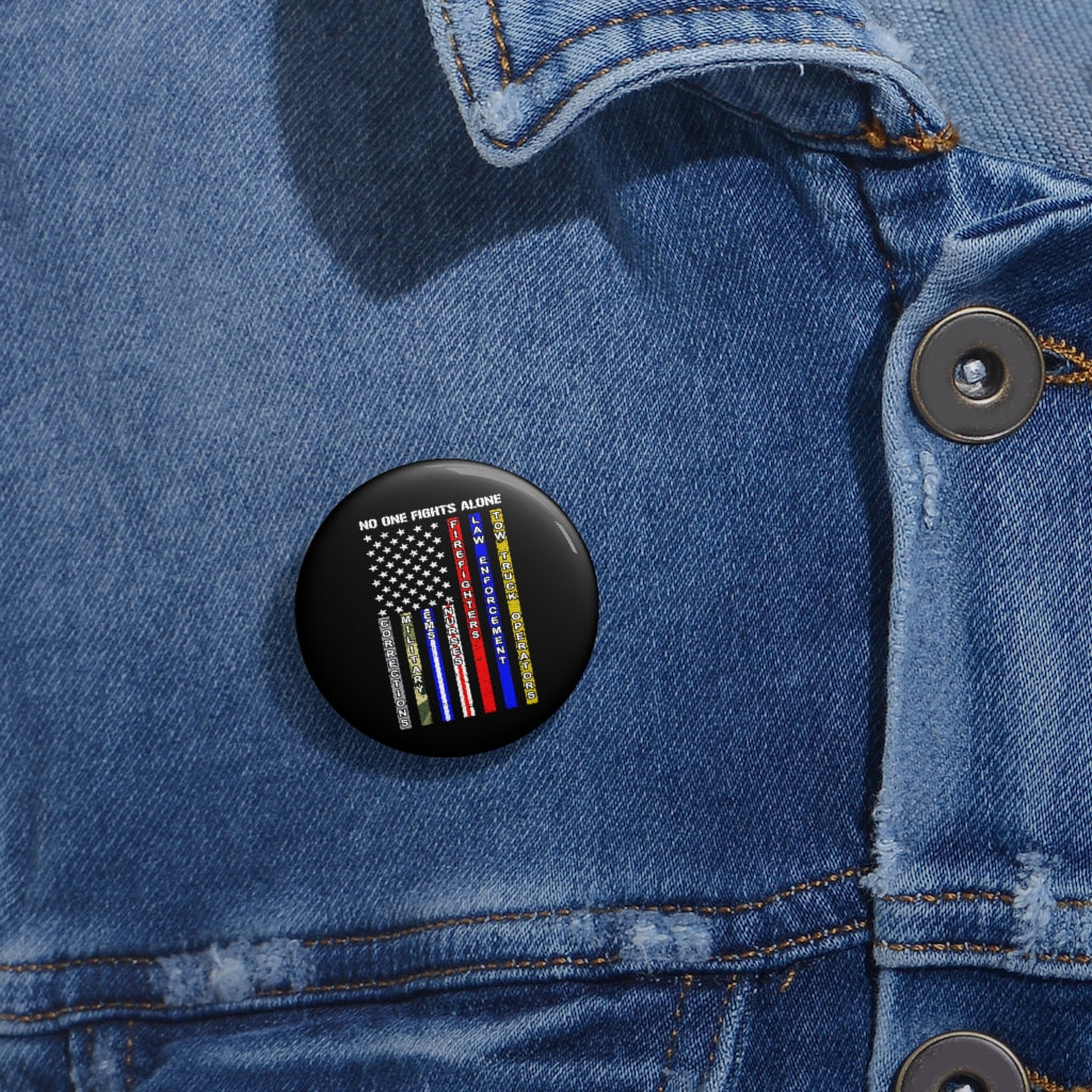 No One Fights Alone Pin Buttons - view 4