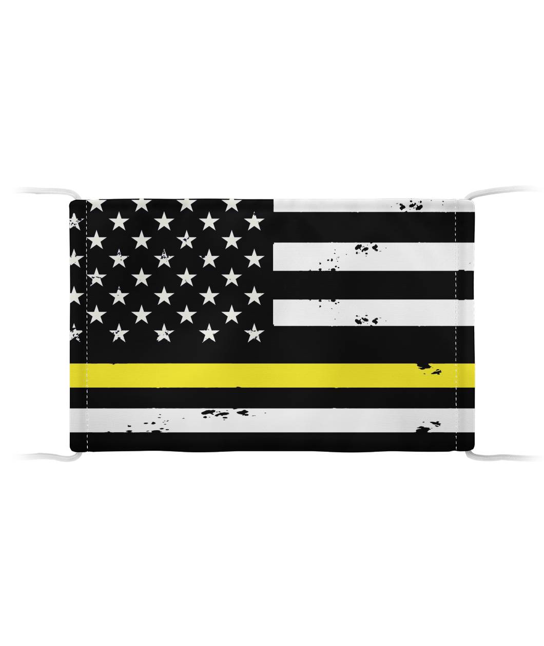 Thin Yellow Line Face Mask (Unisex) - view 4