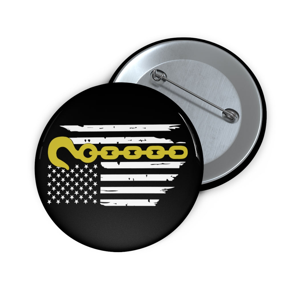 Thin Yellow Line Pin Buttons