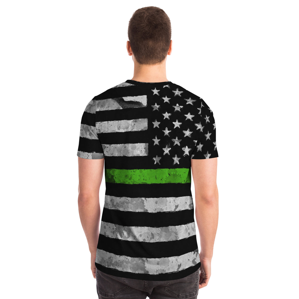 Then Green Line All Over Print Shirt - view 4