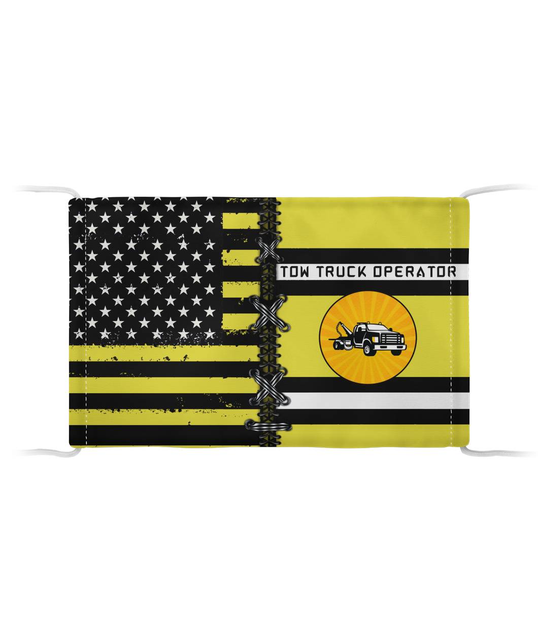 Proud Tow Truck Operator Face Mask (Unisex) - view 4
