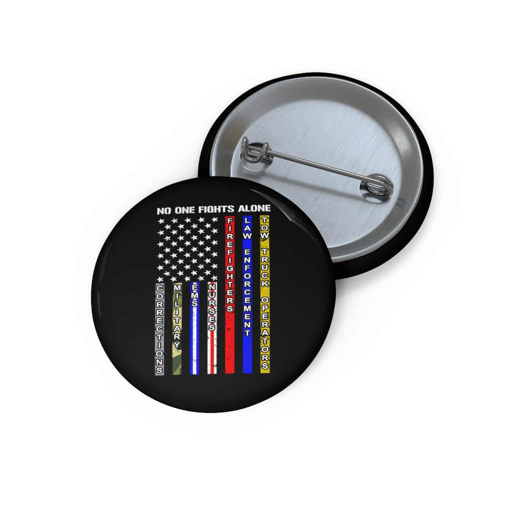 No One Fights Alone Pin Buttons - view 3
