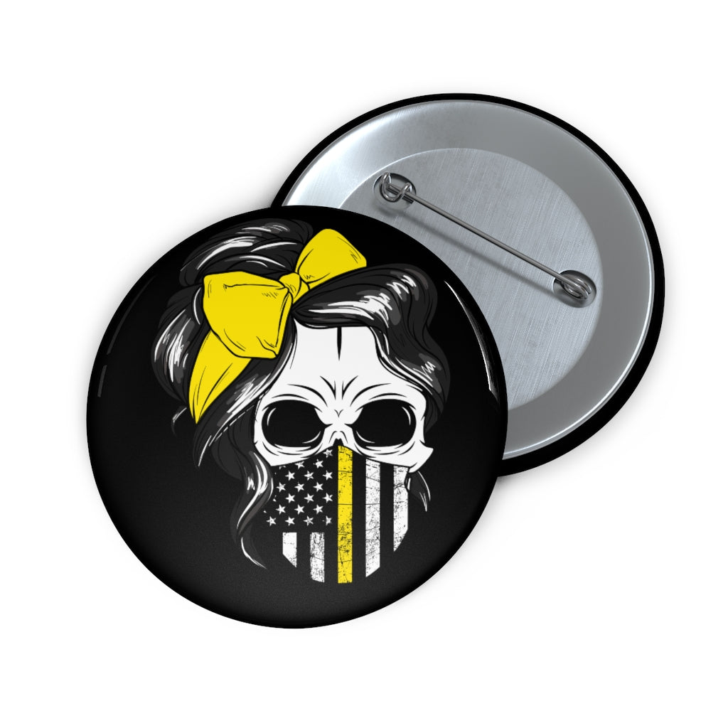 Thin Yellow Line Pin Buttons