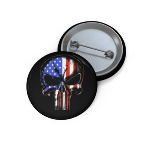 United States of America Flag Pin Buttons
