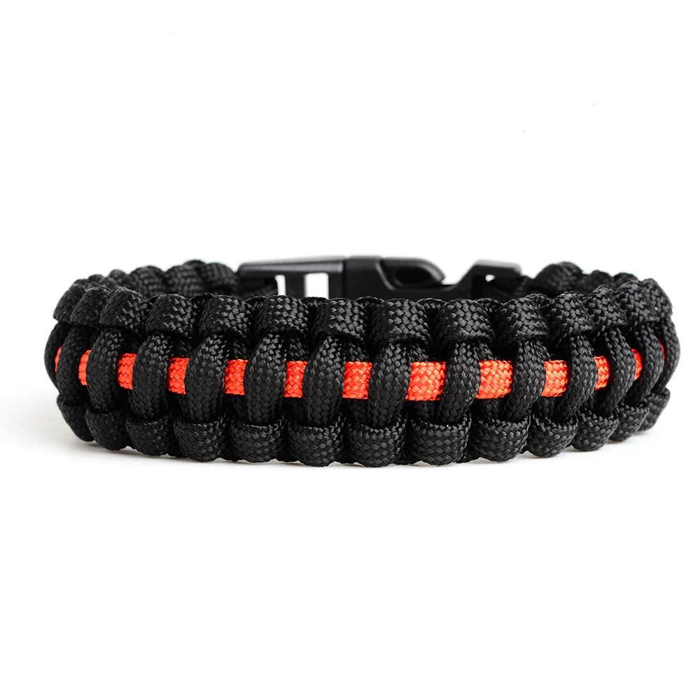 Thin yellow Line Paracord Bracelet© - view 3