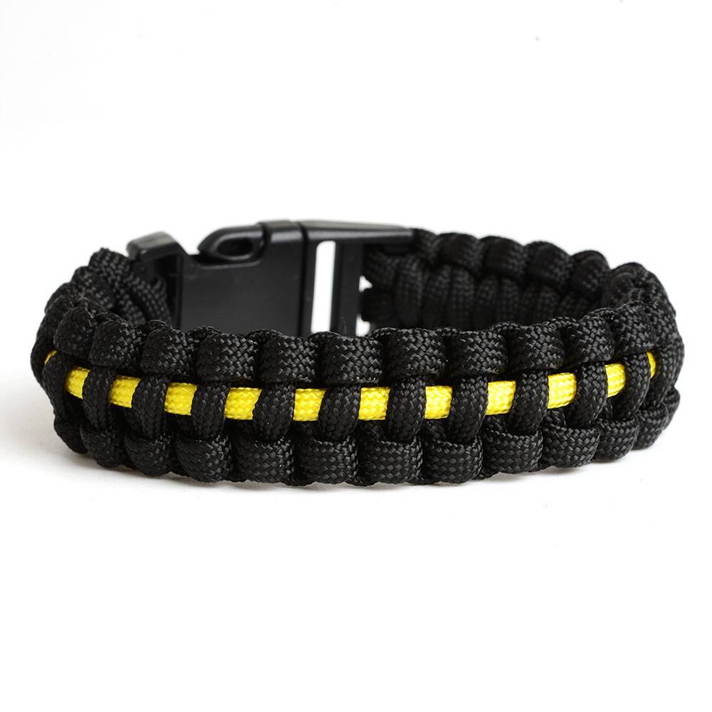 Thin yellow Line Paracord Bracelet©