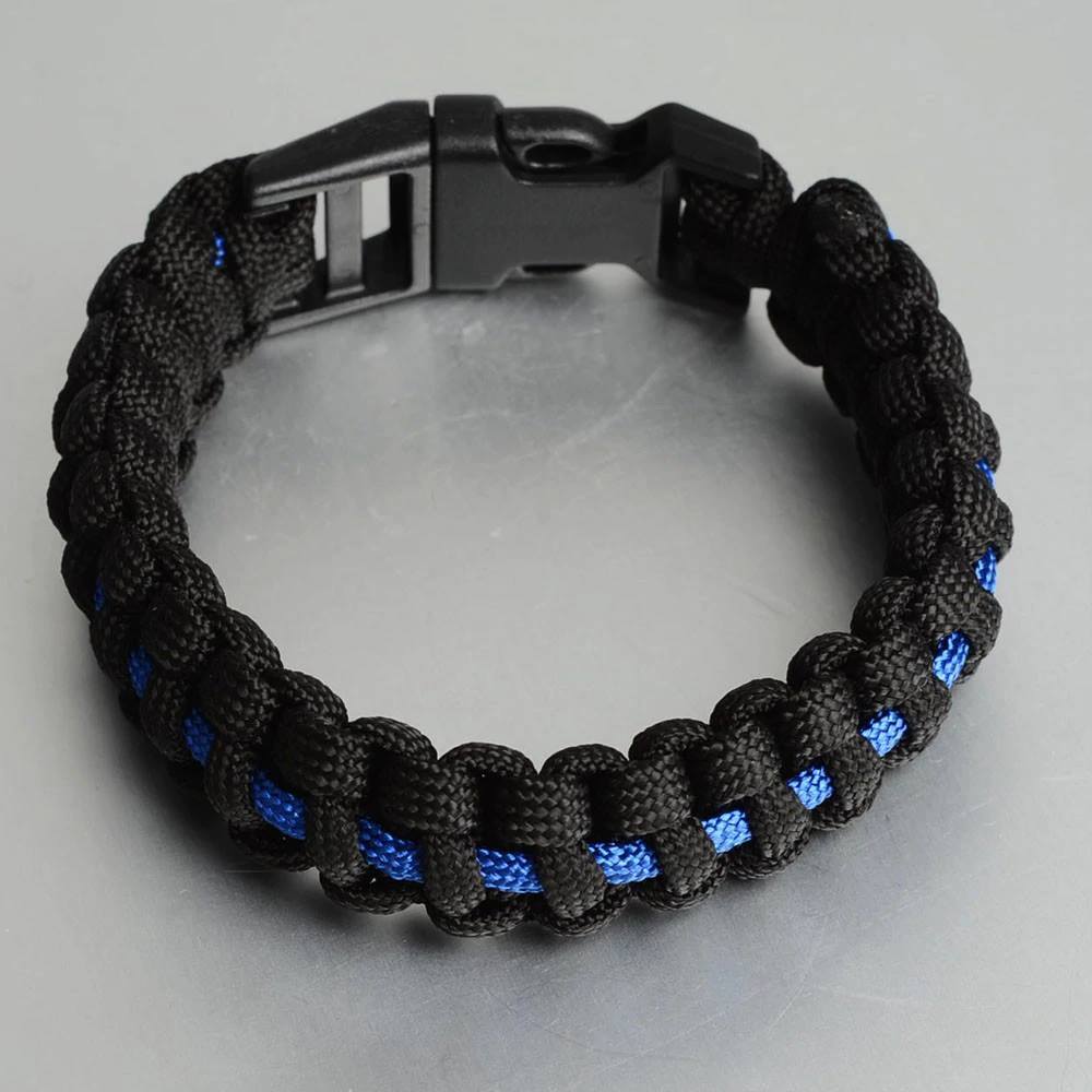 Thin yellow Line Paracord Bracelet© - view 2