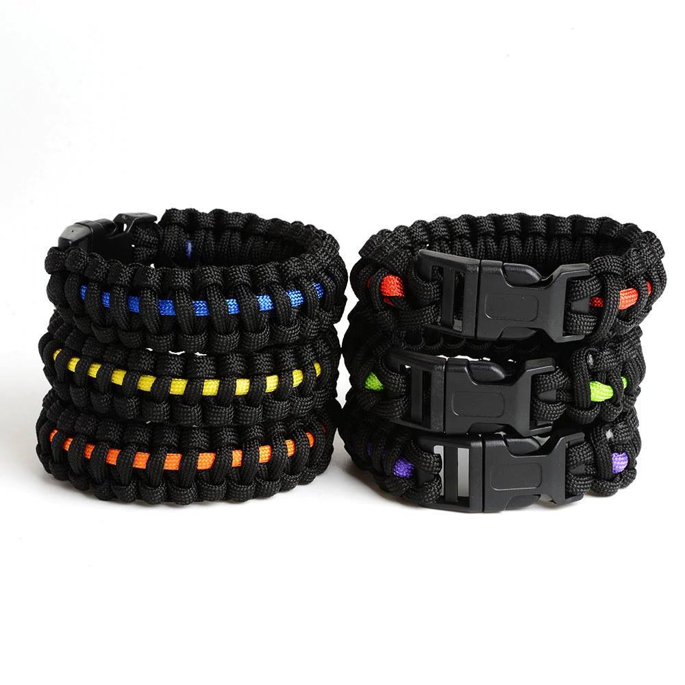 Thin yellow Line Paracord Bracelet© - view 4