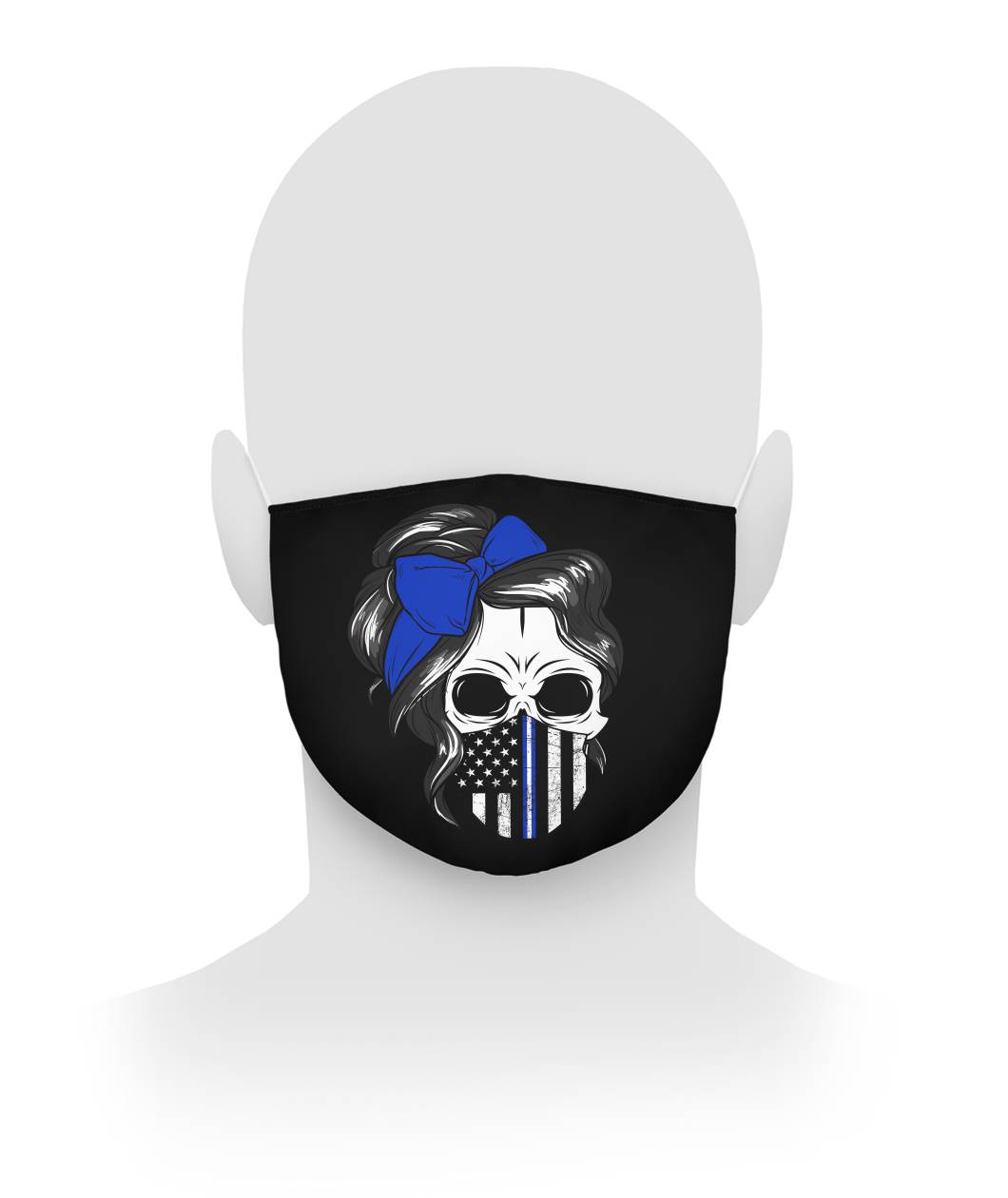 Thin Yellow Line Face Mask - view 2