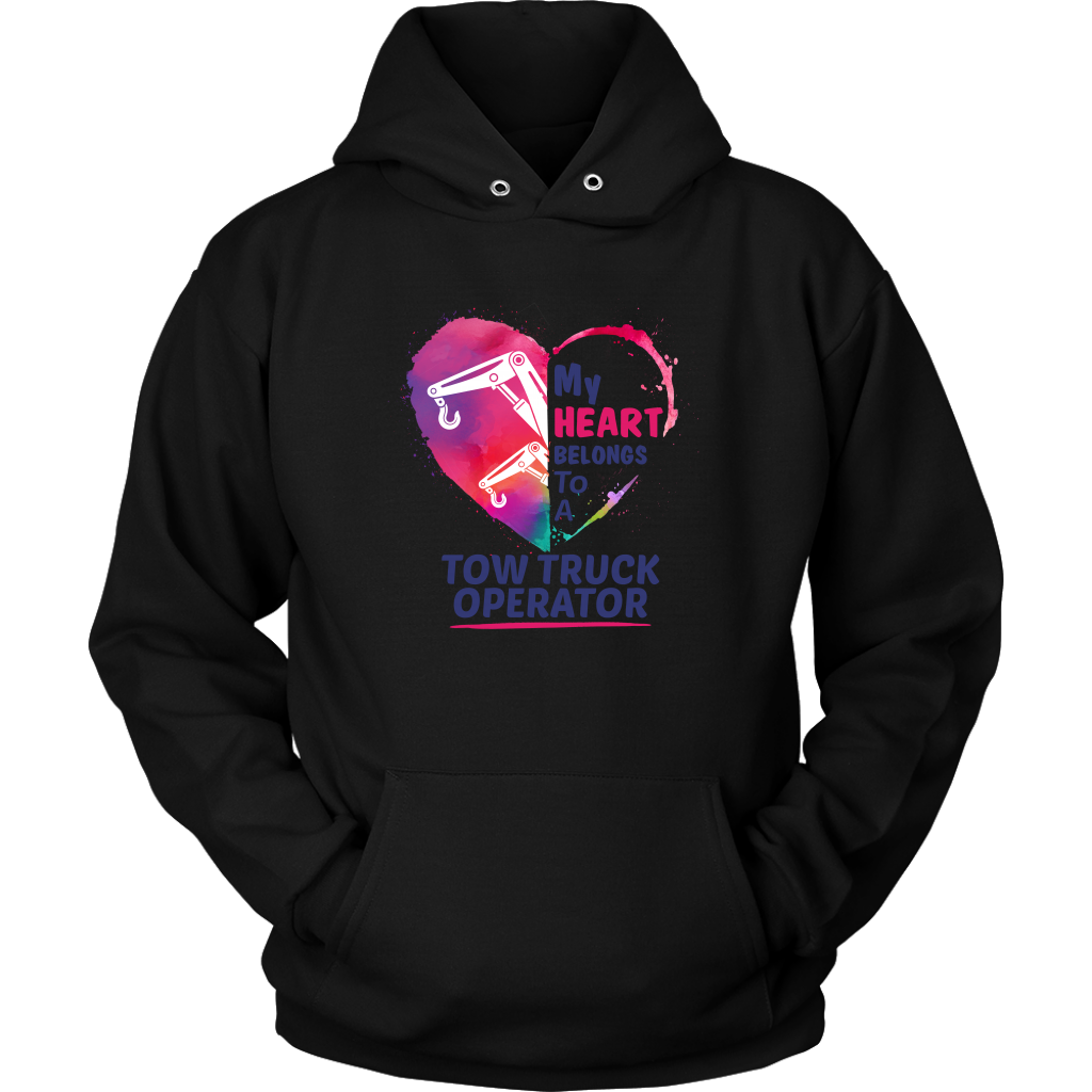 My Heart belongs to a Tow Truck Operator Hoodie - view 3
