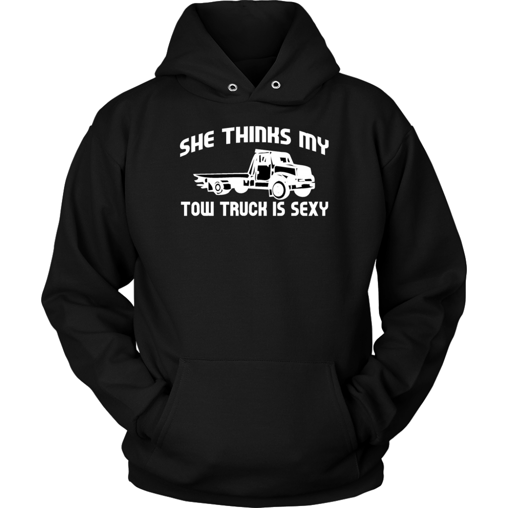 She Thinks My Tow Truck Is Shirt - view 11