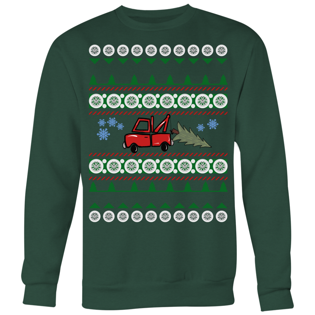 PROUD TOW TRUCK OPERATOR UGLY CHRISTMAS SWEATER