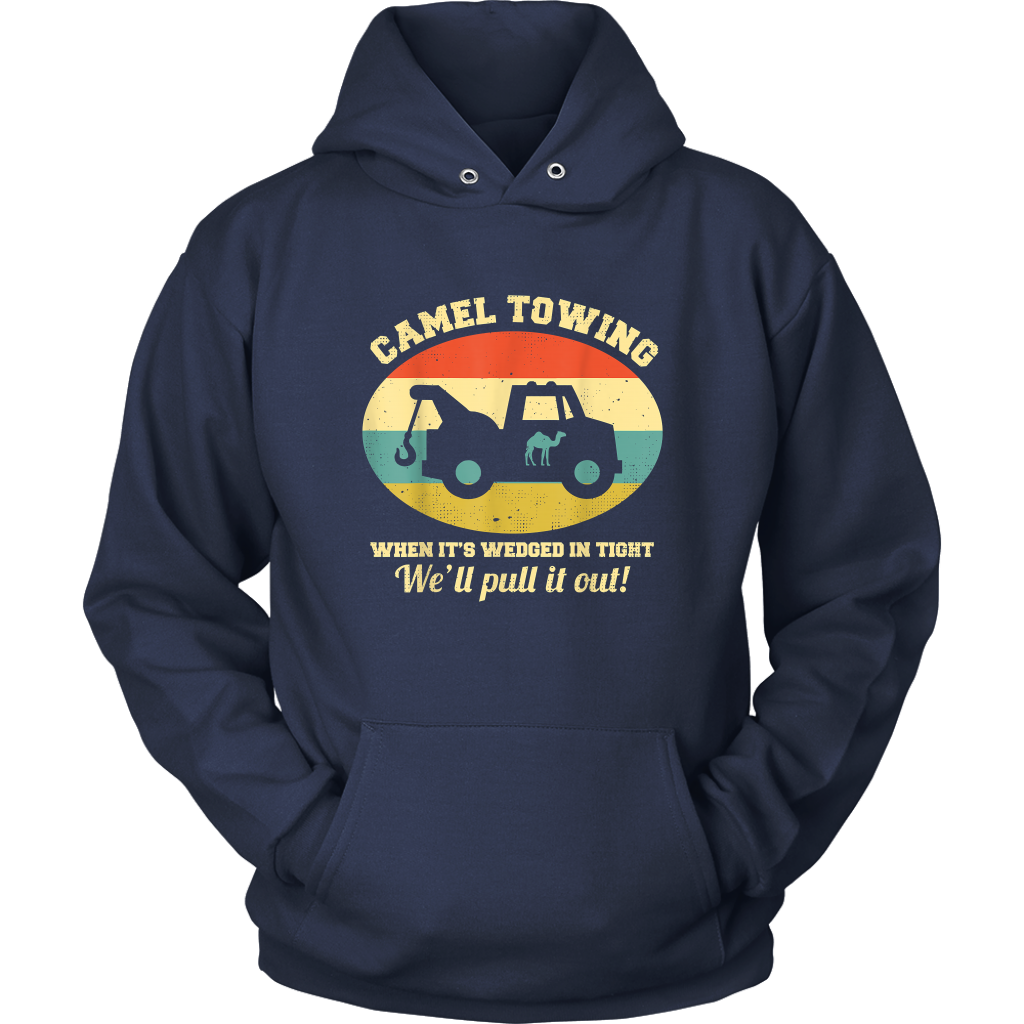 Camel Towing Retro Humor Saying Hoodie - view 12