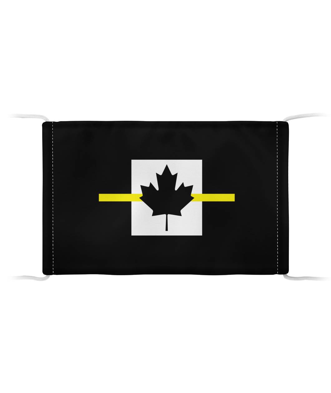 Thin Yellow Line Canadian Face Mask (Unisex) - view 4