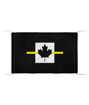 Thin Yellow Line Canadian Face Mask (Unisex)