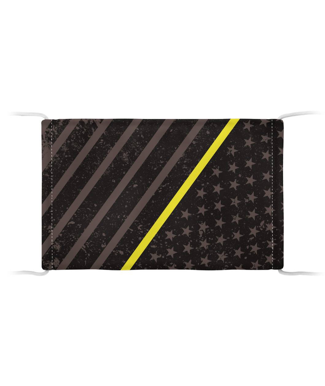 Thin Yellow Line Face Mask (Unisex) - view 4