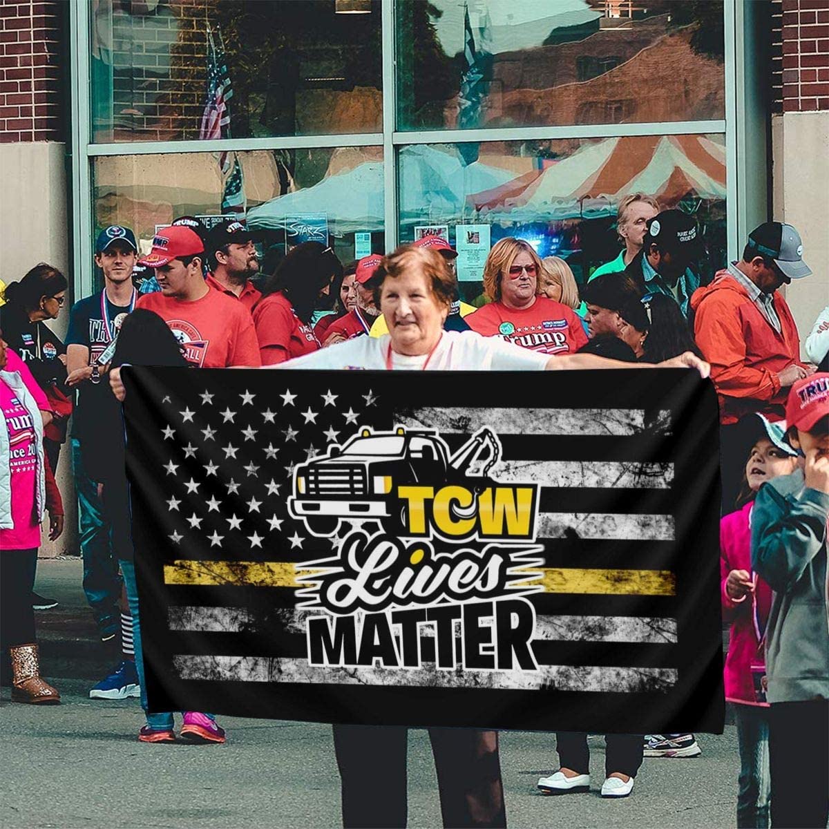 #Towlivesmatter Flag - Premium Quality - view 2