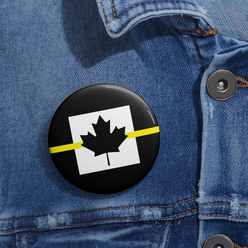Thin Blue Line Canadian Pin Buttons - view 2