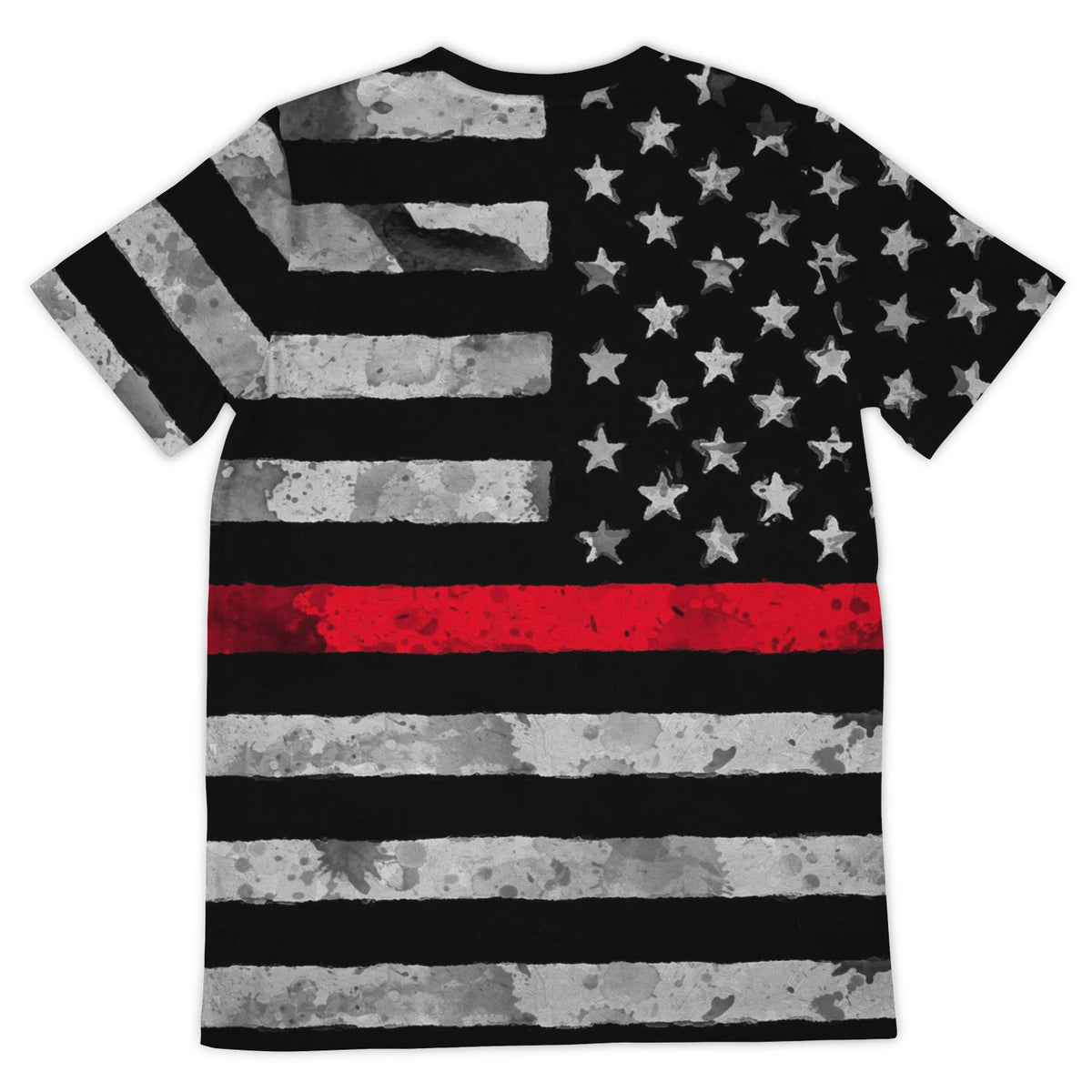 Then Red Line All Over Print Shirt - view 2