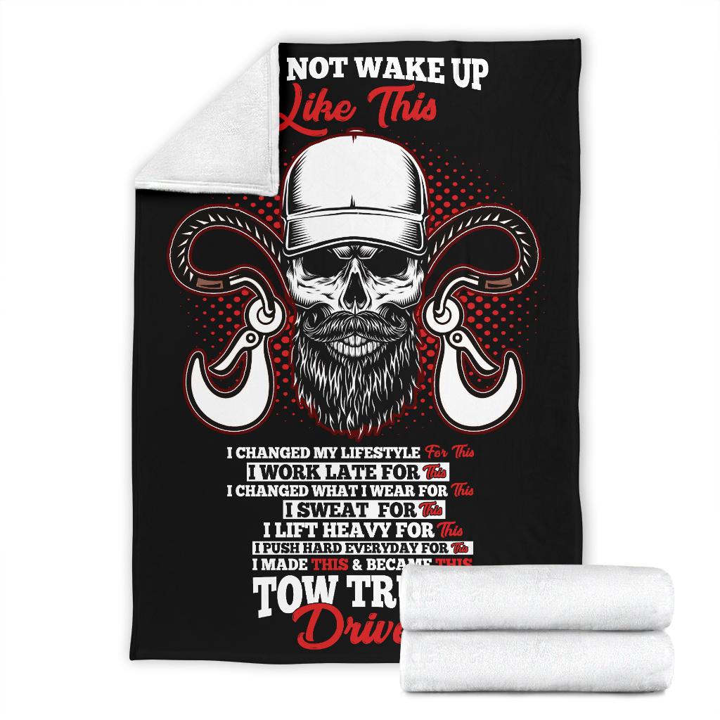 Proud Tow Truck Driver Blanket - Black Version - view 8
