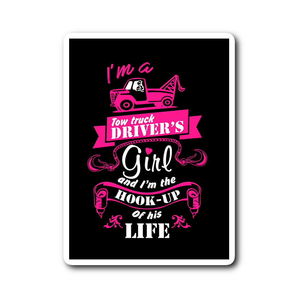 Tow Truck Driver's Girl Sticker